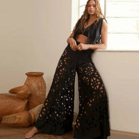 Women Geometry Printed Beach Cover Up