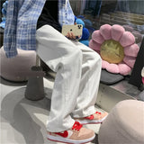 Thick Fleece Cross Waist Wide Leg Pants