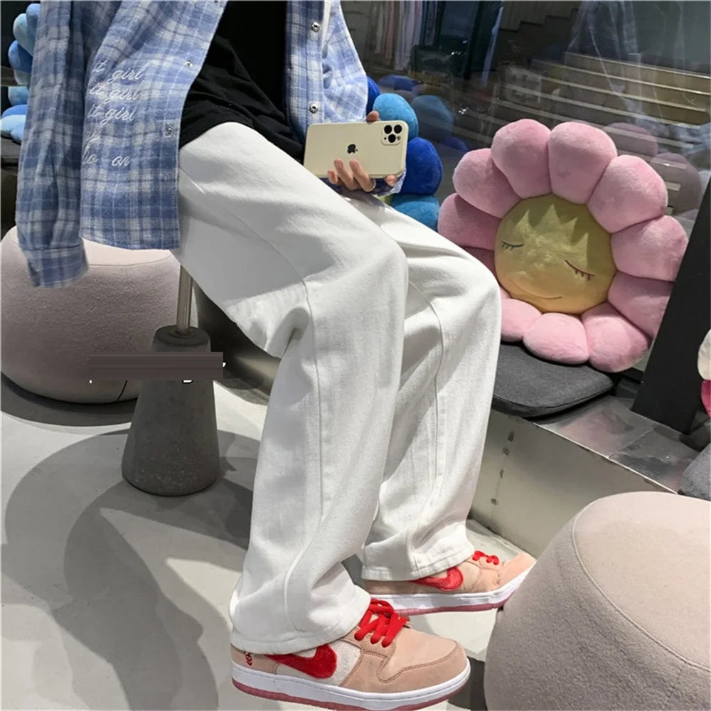 Thick Fleece Cross Waist Wide Leg Pants