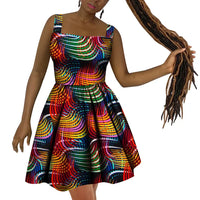 Africa Dress for Women African Wax Print Dresses Dashiki Plus Size Africa Style Clothing for Women  Dress WY10342