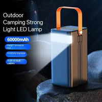 30000mAh 60000mAh Portable Power Bank 120W Fast Charging Power Station Emergency Power Bank LED Charger for Home Camping Phone