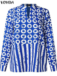 Women Plus Size Long Sleeve Polka Dot Suits