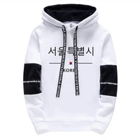 Mens Tracksuit Print Casual Sweatshirts Sportswear Outdoors Sports Jogging Mens Clothing Single Piece Hoodie Pants Korean Style