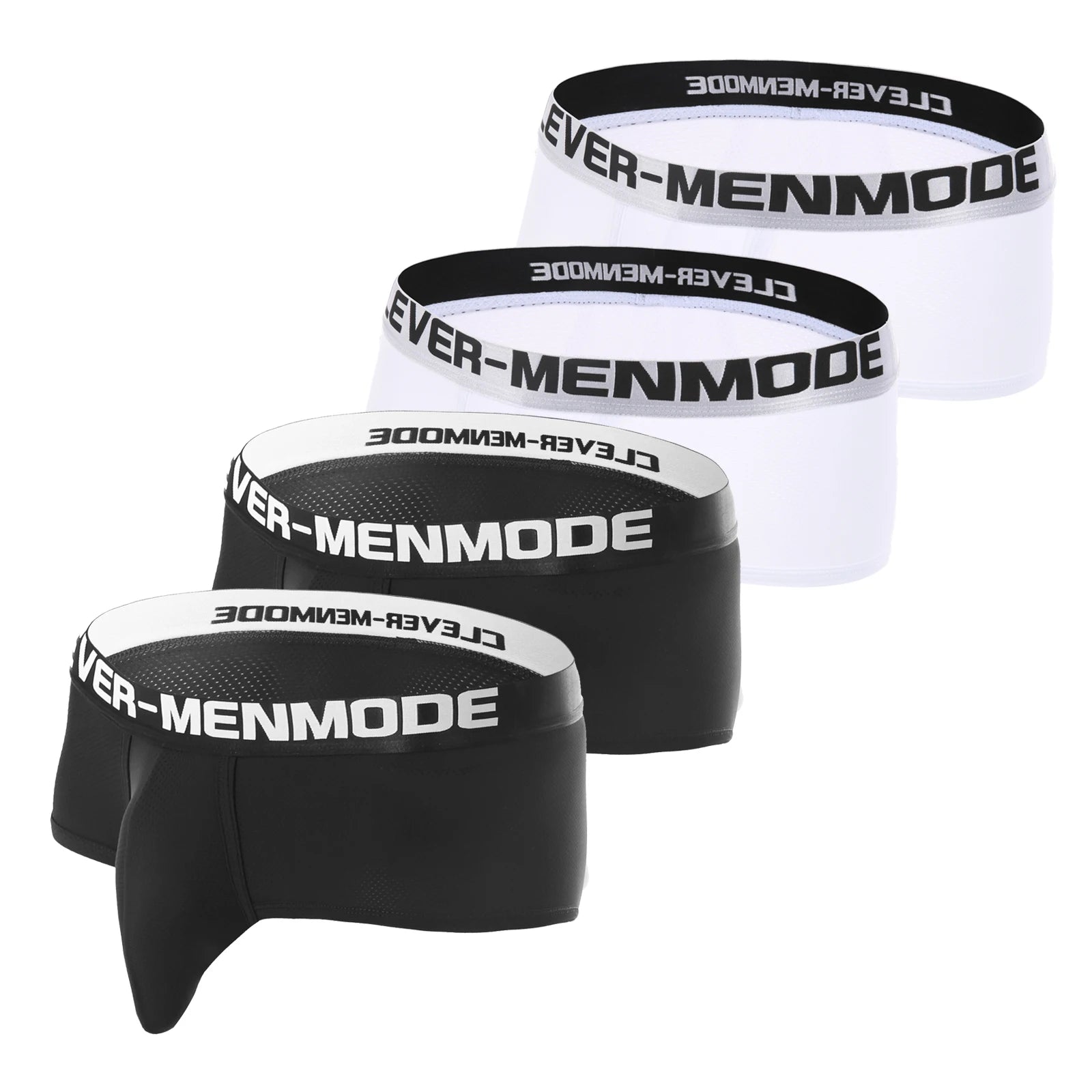 4 Pack Boxers Men Sport Shorts Exercise Underwear Man Bulge Pouch Boxer Athletic Underpants Gym Wear Bodybuilding Wide Waistband