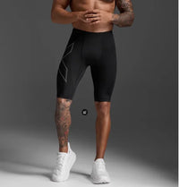 Men Boxers Compression Shorts Sports Underwear Underpants Gym Shorts Quick-Drying Sweatpants Moisture Absorption