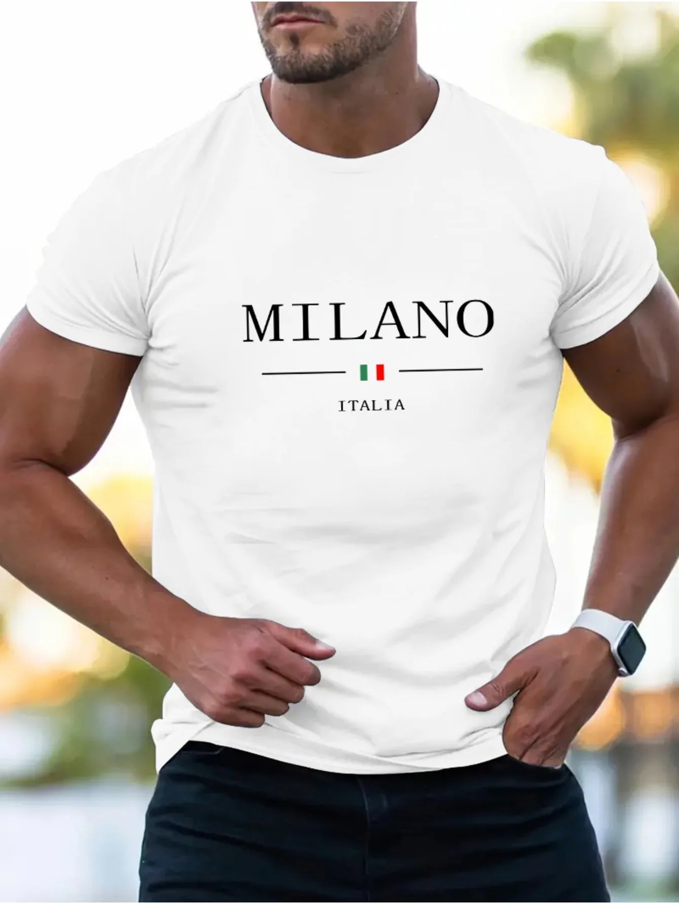 Milano Print Comfortable Cotton T-Shirt
