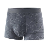 3 Pieces Men Boxers Sports Underwear Underpants Shorts 2XL 3XL 4XL Simple Line Breathable Fashion Sports Fitness