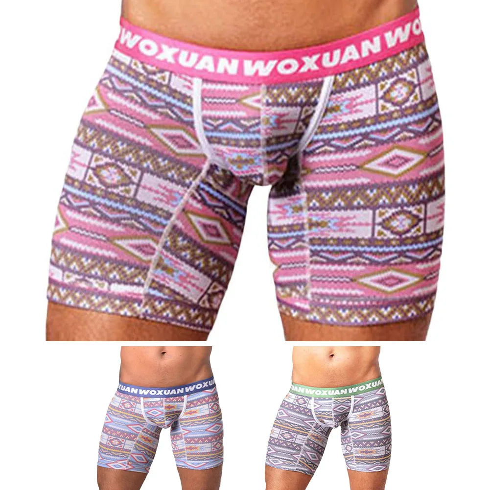 Men's Long Leg Boxer Briefs Designed for Comfort