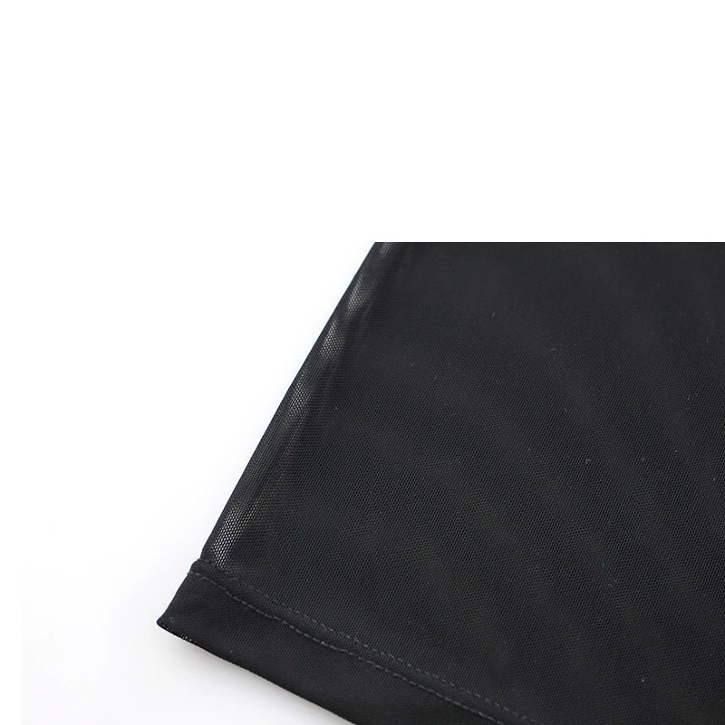 Mens Boxer Shorts Long Leg Breathable Sheer Mesh Trunks Sports Training Quick-drying Boxers SeeThrough Bottoms Sportswear