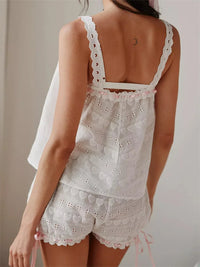 Women Lace Pajama Camis Tops and Shorts Set