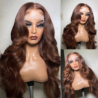 100% Vietnamese Chocolate Brown Human Hair Wig