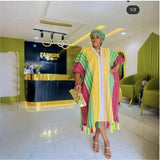 African Dresses For Women Dashiki Long Maxi Dress Ladies Traditional African Clothing Fairy Dreess 2025 Summer Plus Size Dress