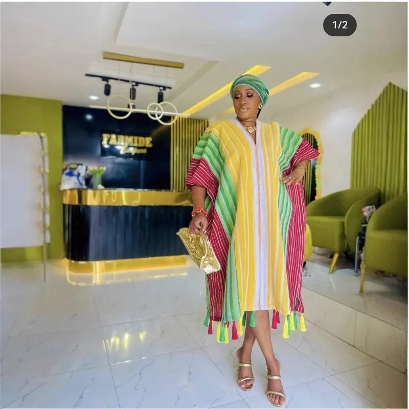 African Dresses For Women Dashiki Long Maxi Dress Ladies Traditional African Clothing Fairy Dreess 2025 Summer Plus Size Dress