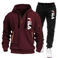 Casual Men's Hooded Sweatshirt and Pants