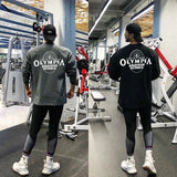 Bodybuilding Fitness Workout Long Sleeve T-Shirt Running Sweatshirt