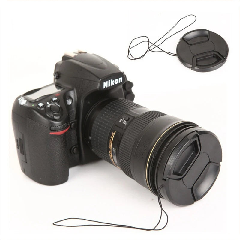Camera Lens Cap High-quality 40.5mm 49mm 52mm 55mm 58mm 62mm 67mm 72mm 77mm 82mm Snap on Front Lens Cap for Camera