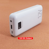 18000mAh Power Bank 12V DC Output Portable Charger Powerbank for iPhone Xiaomi Cooling Fan Heated Vest Jacket External Battery