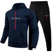 Mens Tracksuit Casual Printing Sweatshirt Sweatpants 2 Pcs Set Fitness Sports Jogging Mens Clothing Street Hoodies Sportswear