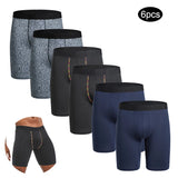 6pcs Men's long boxers