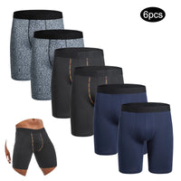 6pcs Men's long boxers