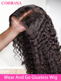 Wear And Go Deep Wave Glueless Human Hair Wig