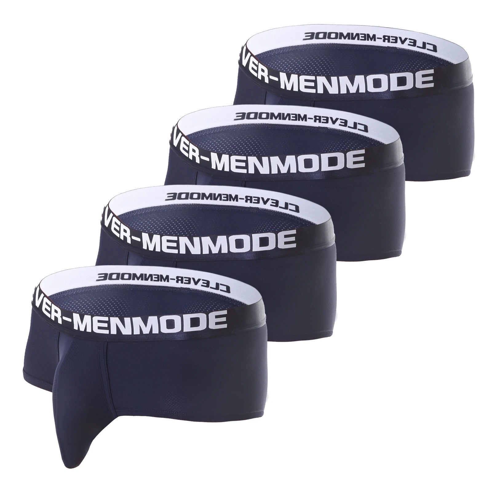 4 Pack Boxers Men Sport Shorts Exercise Underwear Man Bulge Pouch Boxer Athletic Underpants Gym Wear Bodybuilding Wide Waistband