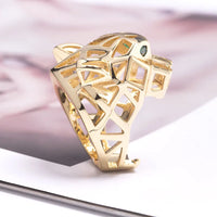Elegant stylish gold ring