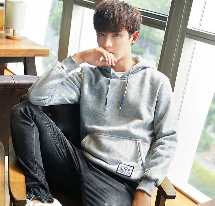 Men's Fleeced Hooded Sweatshirt