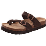 Soft Cork Crestar Genuine Suede Clogs for Women