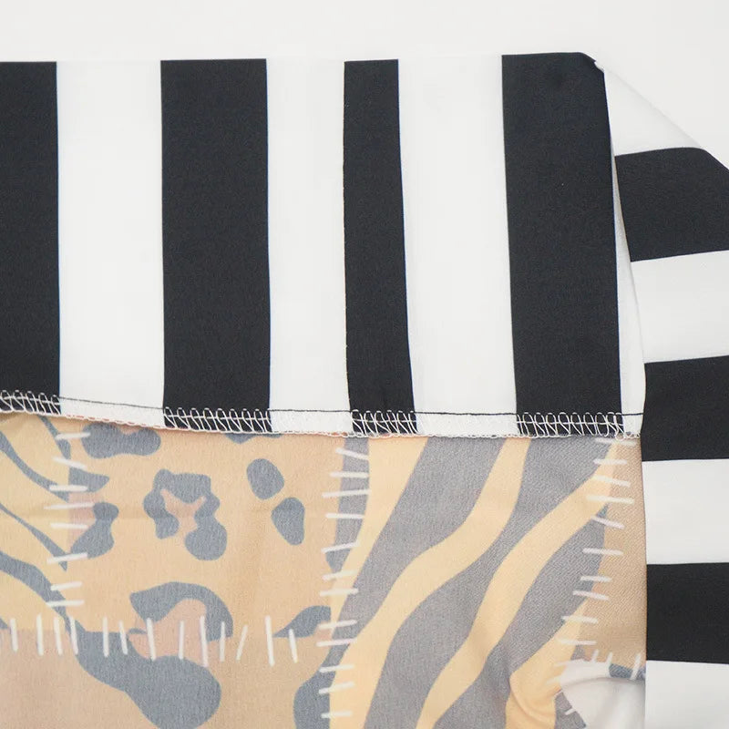 African Ethnic Print Loose Long Trench Coat Streetwear