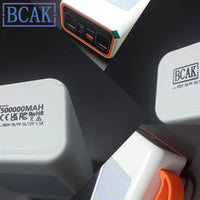 500000MAH  100000mah 200000mah 300000mahPowerbank Fast Charging Real Capacity BCAK with Built-in Cable Super Large Capacity