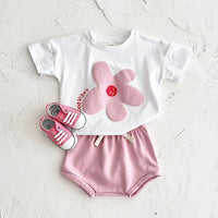 Newborn Baby Flower Print Set Outfit