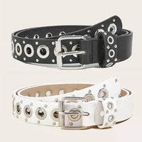 Women's Belt Fashionable Rivet Thin Belt Personalized Needle Buckle Belt Street Trend Punk HipHop Style Belt