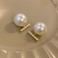 Gold Plated Pearl Heart Stud