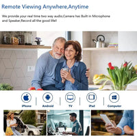 4K AHD Camera Full Color Night Vision CCTV Security Surveillance 8MP Outdoor Waterproof Analog Digital Video 5mp Home Camera