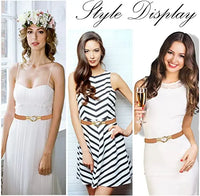 Women Skinny Belt for Dresses Ladies Fashion Elastic Belts Waist Band Cinch Waistband