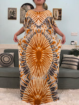 African Dresses For Women 2025 Floral Cotton Loose Femme Robe O-neck Muslim Islam Abaya Sets With 160x80cm Shawl Hijabs Scarf