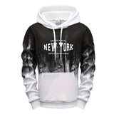 Autumn Winter Mens Tracksuit Casual Printing Splash-ink Hooded Sweatshirts Daily Sports Jogging Clothing Single Piece Tops Pants