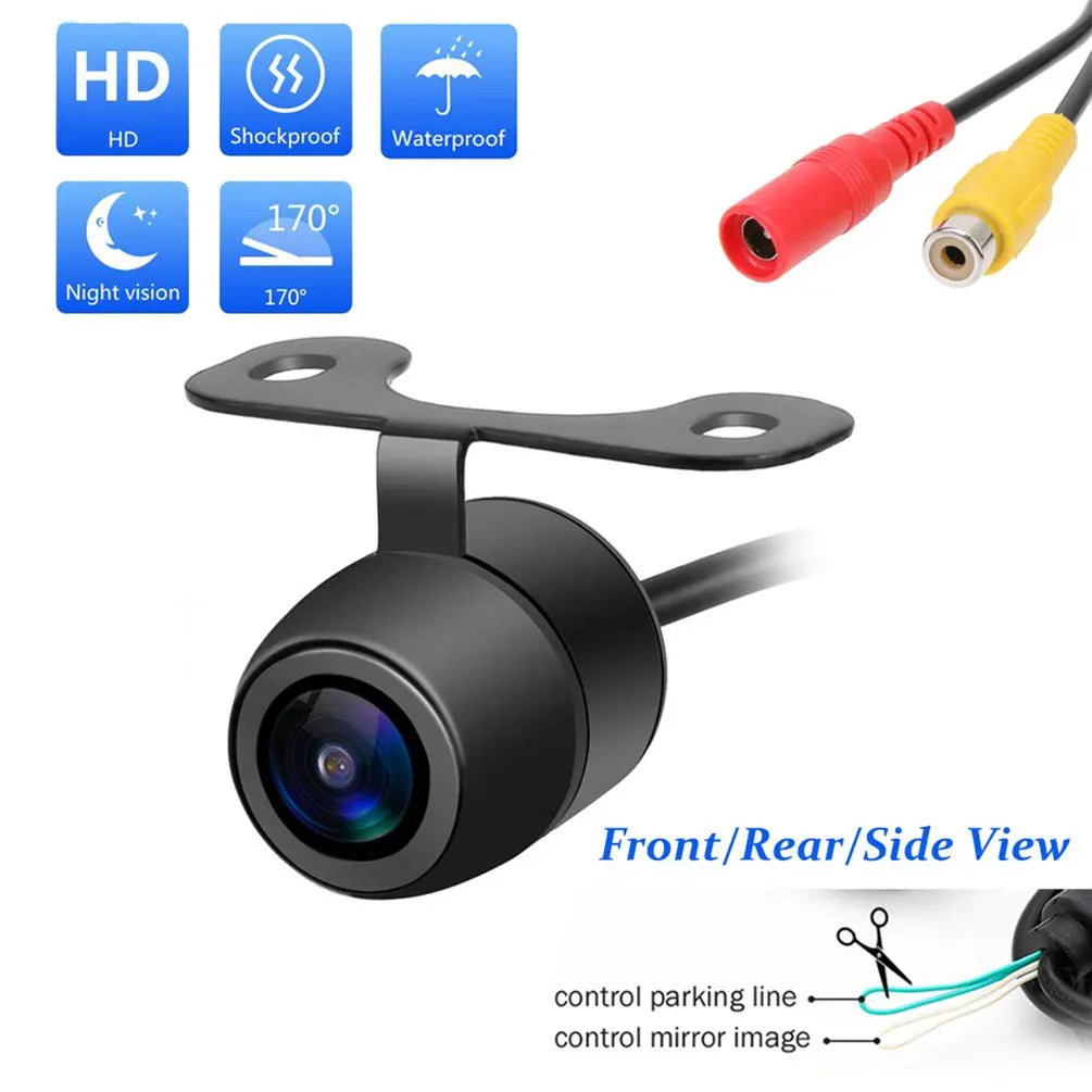 Large Angle Degree Hd Camera Cmos Car Rear / Front / Side View Reversing Camera Waterproof Car Rear Hd Back Pull Camera