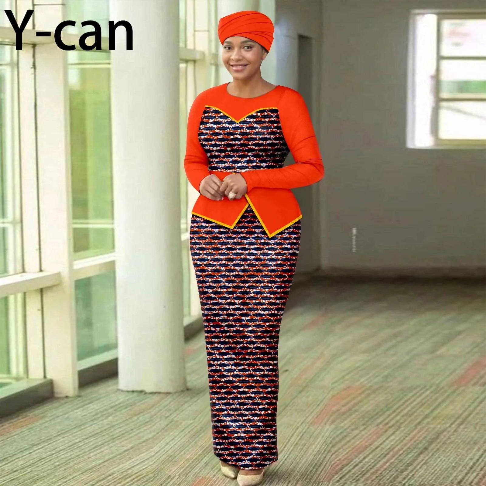 African Dresses for Elegant Patchwork Women Gown