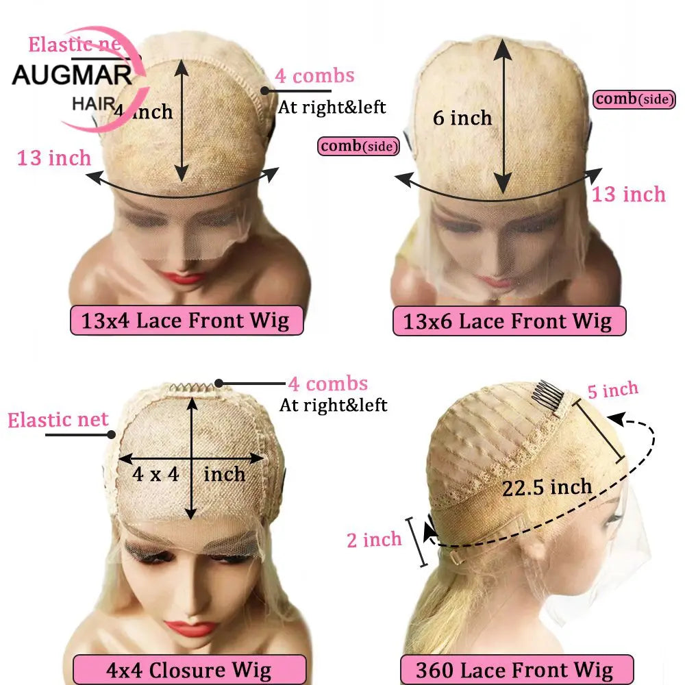 Transparent Chestnut Brown Lace Front Human Wigs