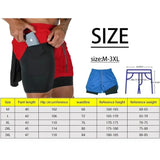 Men Sport Shorts Sportswear Double
