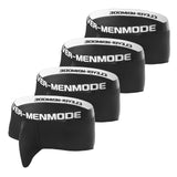 4 Pack Boxers Men Sport Shorts Exercise Underwear Man Bulge Pouch Boxer Athletic Underpants Gym Wear Bodybuilding Wide Waistband