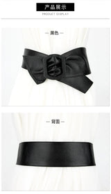 Women Belt for Dress Genuine Leather Bowknot Wide Belts Wrap Waistband Coat Corset Designer Luxury Brand Cummerbunds Waistbelt