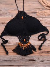 Crochet Bohemia Style Off Shoulder Bikini