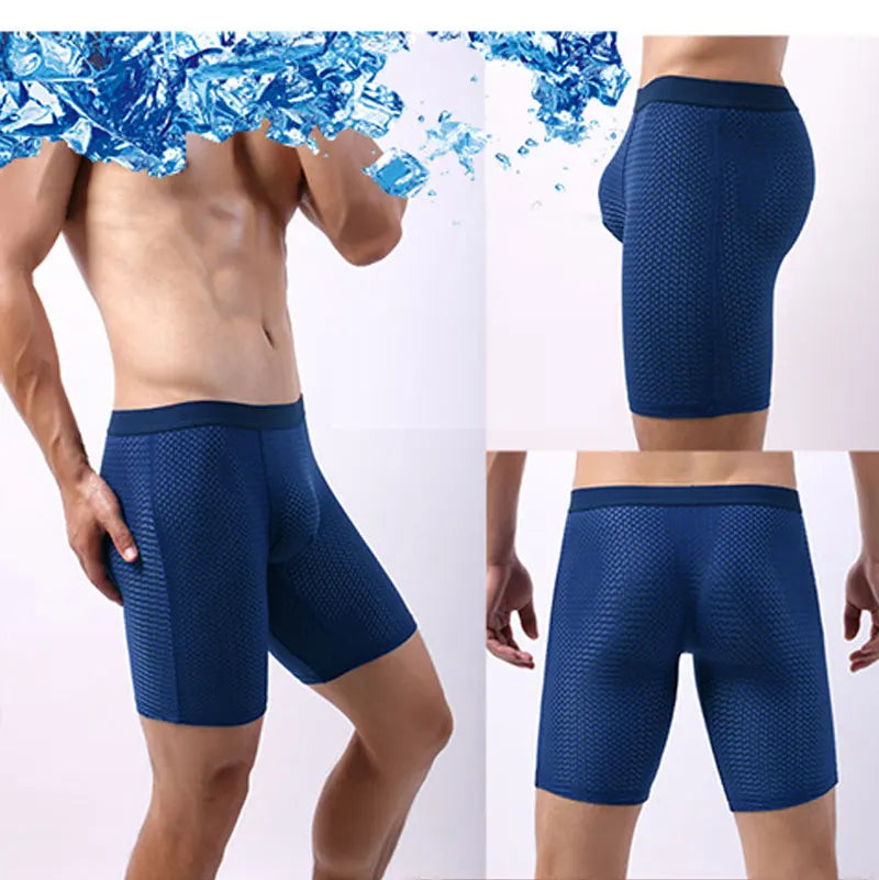 3PCS  Mesh Men Underwear Man Underwear Sexy Hot Long Boxer Shorts Men Boxer Men Panties Boxers for Men Boxer Homme Man Boxer