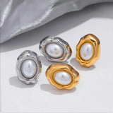 18K Gold Plated Stainless Steel with Gemstone