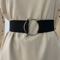 Belts for Women Simple Waist Elastic Ladies Band Round Buckle Decoration Coat Sweater Fashion Dress Waistband