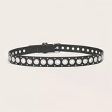 Women's Belt Fashionable Rivet Thin Belt Personalized Needle Buckle Belt Street Trend Punk HipHop Style Belt