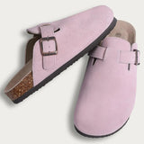 Soft Cork Crestar Genuine Suede Clogs for Women